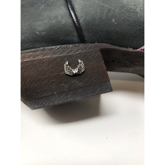 Eight Second Angel Women's Size 8 Purple Distressed Western Cowboy Boots Rodeo - Picture 8 of 11